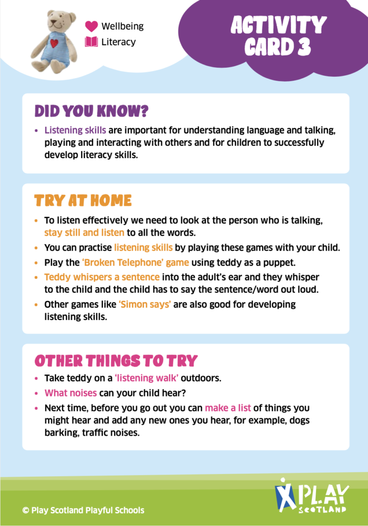 Play Well Activity Card 3