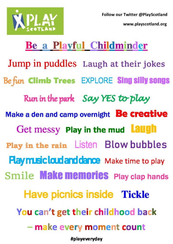Be A PLaYFul Childminder