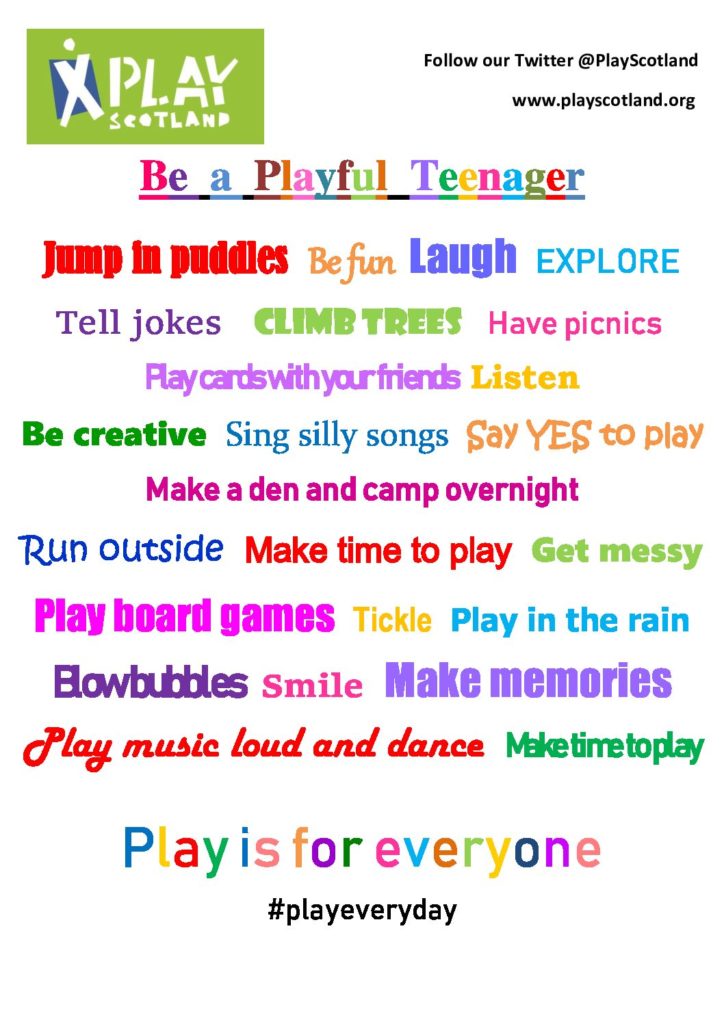 Be a Playful Teenager