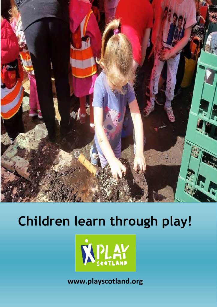 Children learn through play – mud