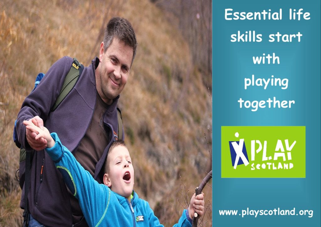 Essential Life begins with play – father n son outdoor