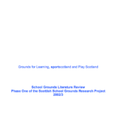 Scottish School Grounds Survey literature review