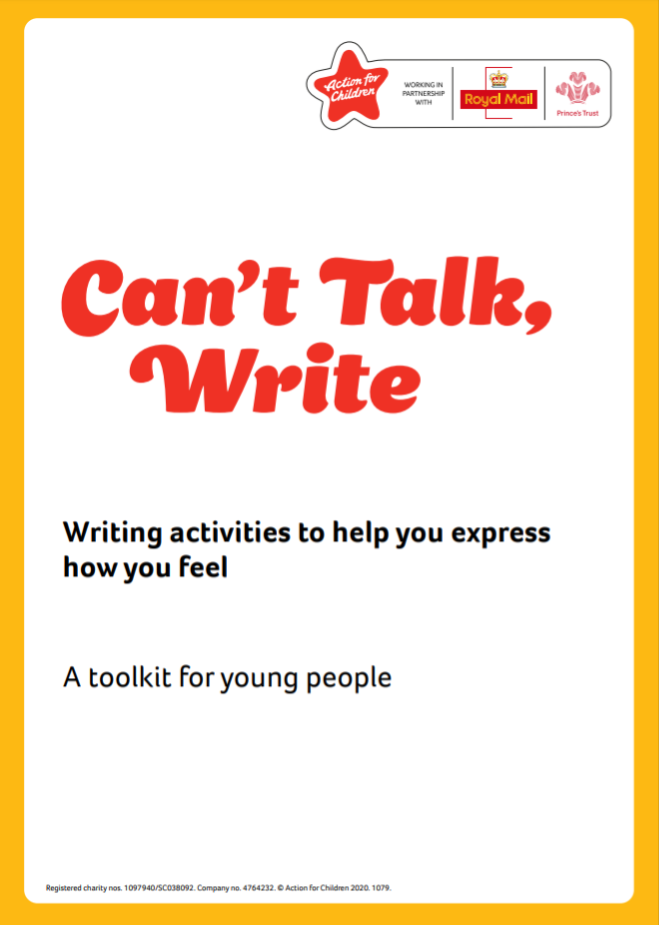 Can’t talk, write: a toolkit for young people