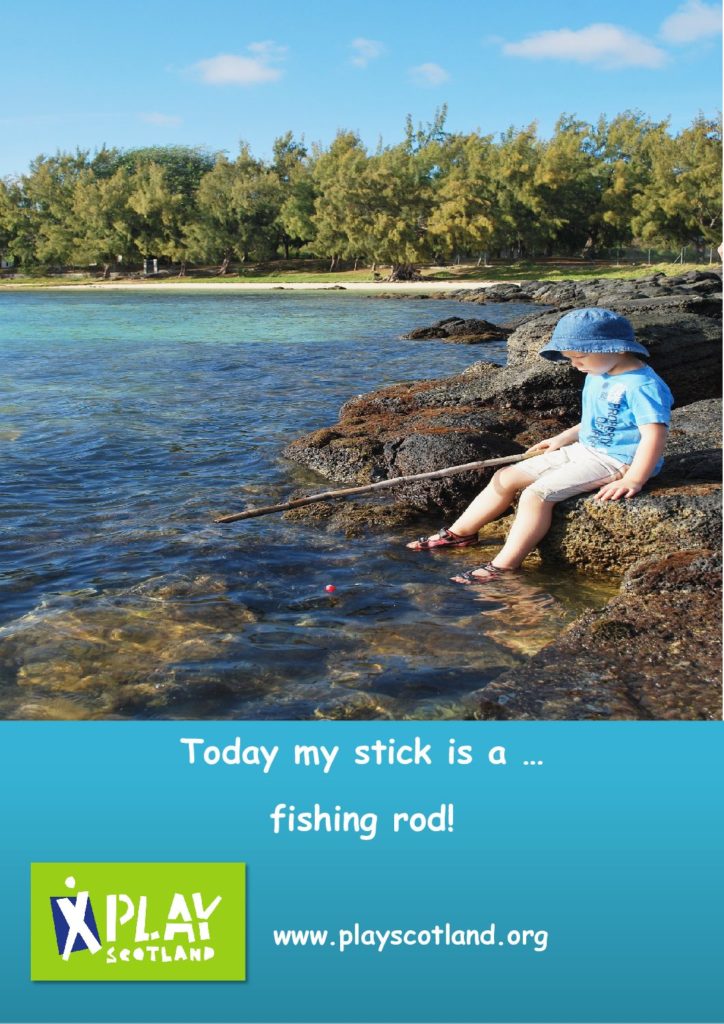 Today my stick is a … fishing rod