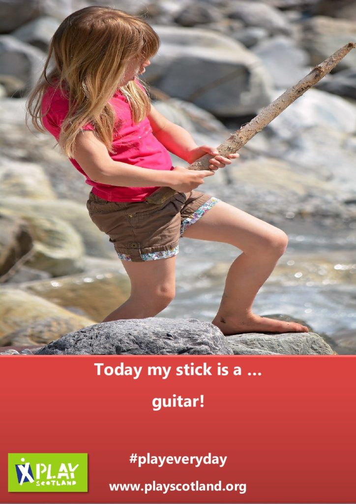 Today my stick is … a guitar