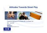 Attitudes towards street play