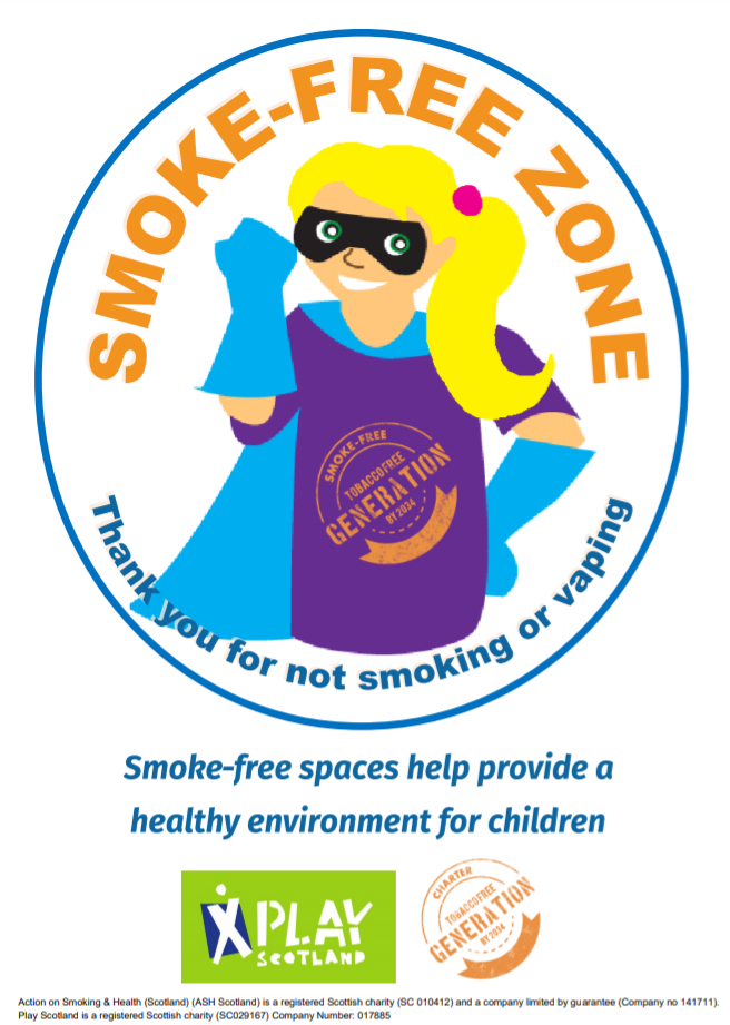 Smoke-free zone – hero girl